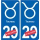 Taureau astrologie autocollant plaque auto logo 1