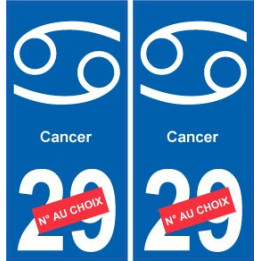 Cancer astrologie autocollant plaque auto logo 1