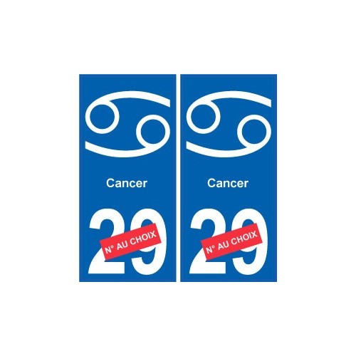 Cancer astrologie autocollant plaque auto logo 1