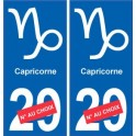 Capricorne astrologie autocollant plaque auto logo 1