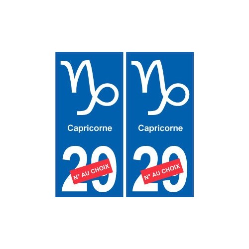 Capricorne astrologie autocollant plaque auto logo 1