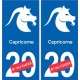 Capricorne astrologie autocollant plaque auto logo 2