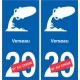 Verseau astrologie autocollant plaque auto logo 2