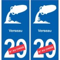 Verseau astrologie autocollant plaque auto logo 2