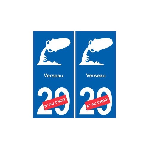 Verseau astrologie autocollant plaque auto logo 2