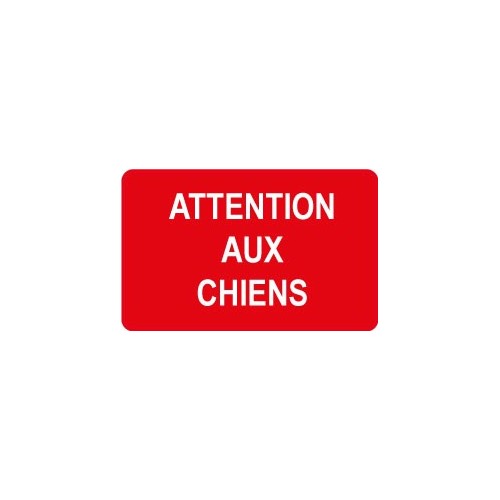 Attention au chien autocollant sticker adhesif 3