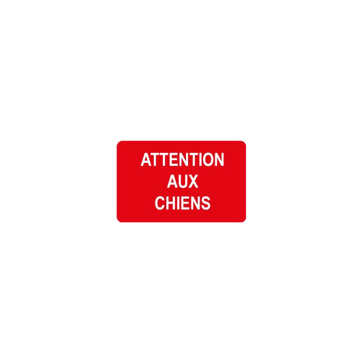 Attention au chien autocollant sticker adhesif 3