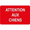 Attention au chien autocollant sticker adhesif 3