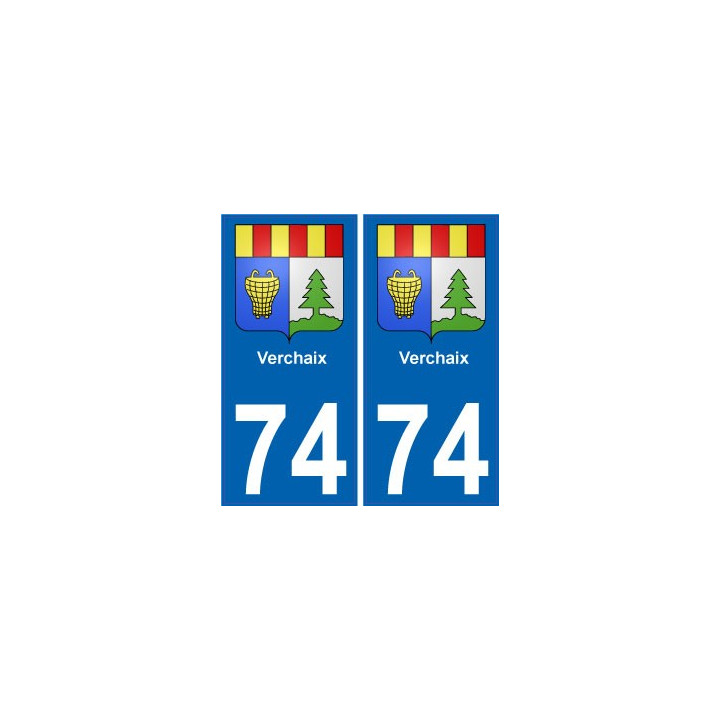 74 Verchaix blason autocollant plaque stickers ville