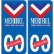 Méribel logo autocollant plaque stickers station de ski