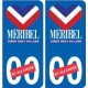 Méribel logo autocollant plaque stickers station de ski