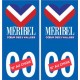 Méribel logo autocollant plaque stickers station de ski