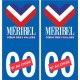 Méribel logo autocollant plaque stickers station de ski