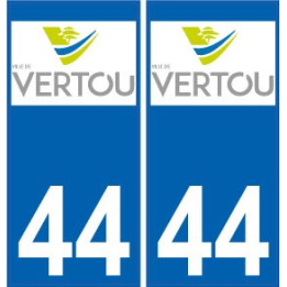 44 Vertou logo autocollant plaque stickers ville