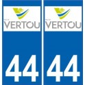 44 Vertou logo sticker plate stickers city