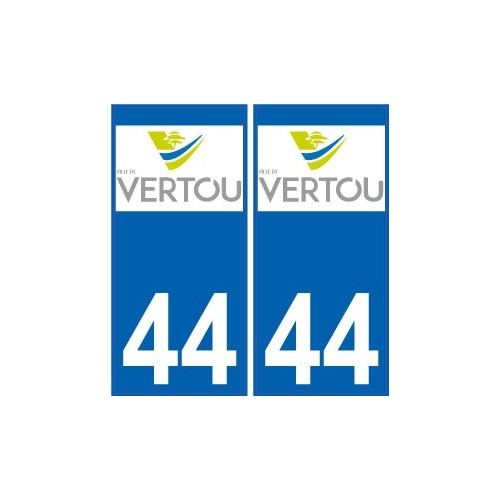 44 Vertou logo autocollant plaque stickers ville
