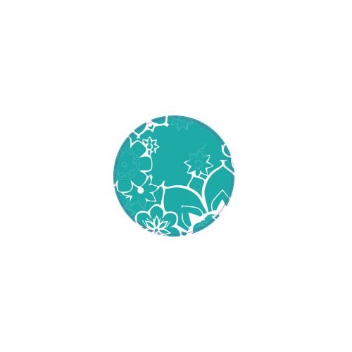 Fleur Cyan - Autocollants Stickers caches enjoliveurs  pour jante auto