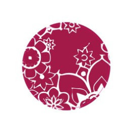 Fleur Magenta - Autocollants Stickers caches enjoliveurs  pour jante auto