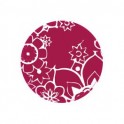 Fleur Magenta - Autocollants Stickers caches enjoliveurs  pour jante auto