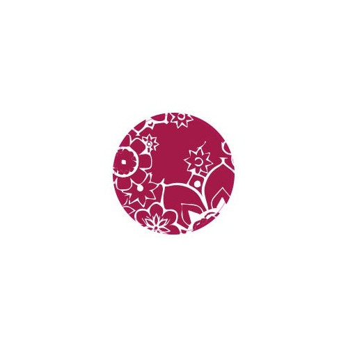 Fleur Magenta - Autocollants Stickers caches enjoliveurs  pour jante auto