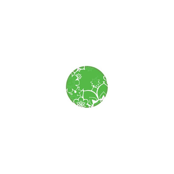 Fleur Vert- Autocollants Stickers caches enjoliveurs  pour jante auto