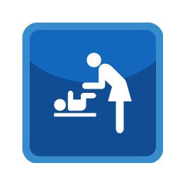 Autocollant changer le bébé icone stickers adhésif
