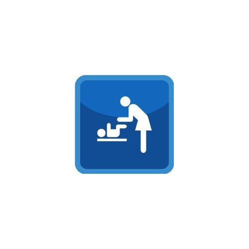 Autocollant changer le bébé icone stickers adhésif