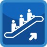 Autocollant escalator icone stickers adhésif