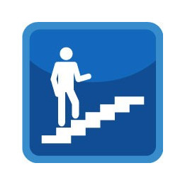 Autocollant escalier icone stickers adhésif