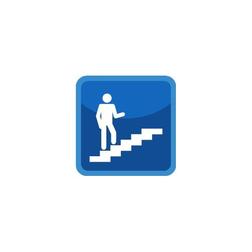 Autocollant escalier icone stickers adhésif