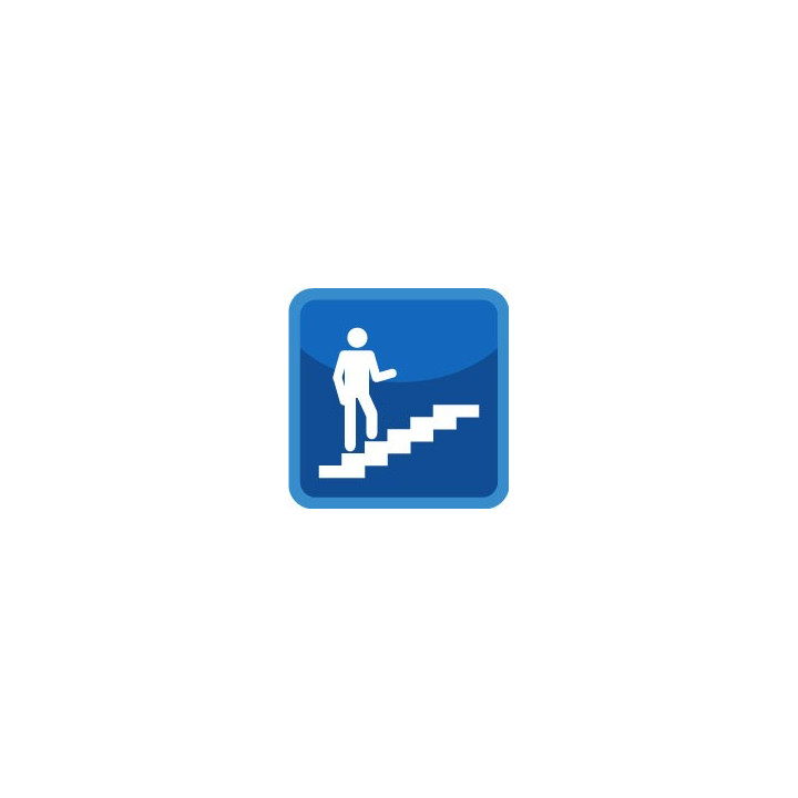 Autocollant escalier icone stickers adhésif