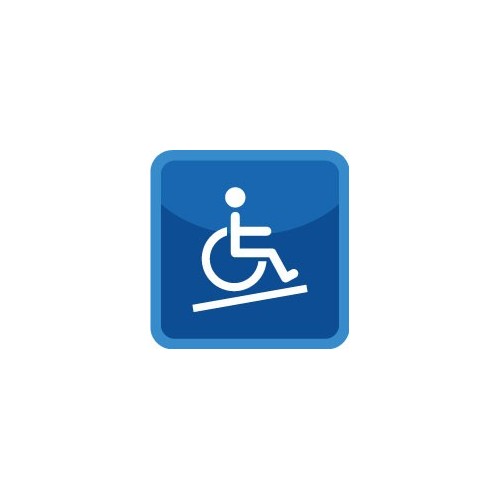 Autocollant handicapé icone stickers adhésif