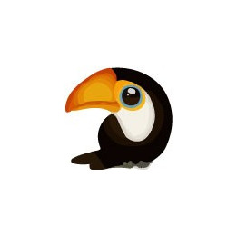 Autocollant Toucan oiseau sticker