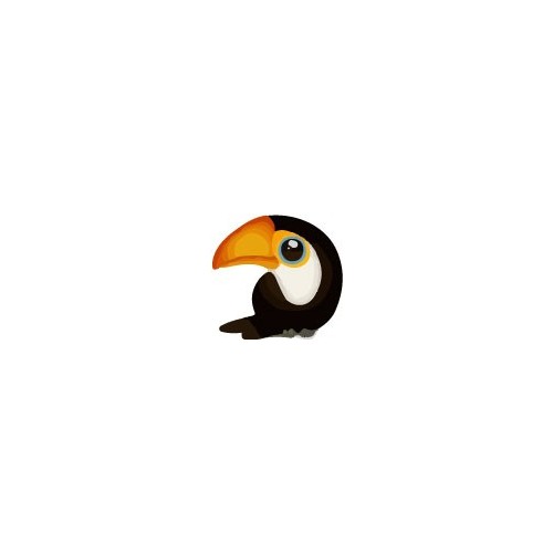 Autocollant Toucan oiseau sticker