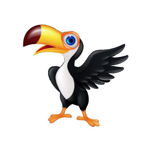 Autocollant Toucan oiseau sticker 2