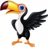 Autocollant Toucan oiseau sticker 2
