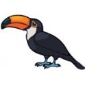 Autocollant Toucan oiseau sticker 4