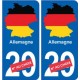 Allemagne carte drapeau autocollant sticker plaque immatriculation