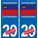 Liechtenstein Liechtenstein sticker numéro département au choix autocollant plaque immatriculation auto