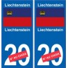 Liechtenstein Liechtenstein numero della vignetta dipartimento scelta adesivo targa di immatricolazione auto