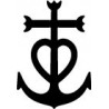 autocollant adhésif ancre camargue sticker