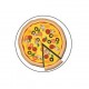 Pizza - Autocollants Stickers caches enjoliveurs  pour jante auto