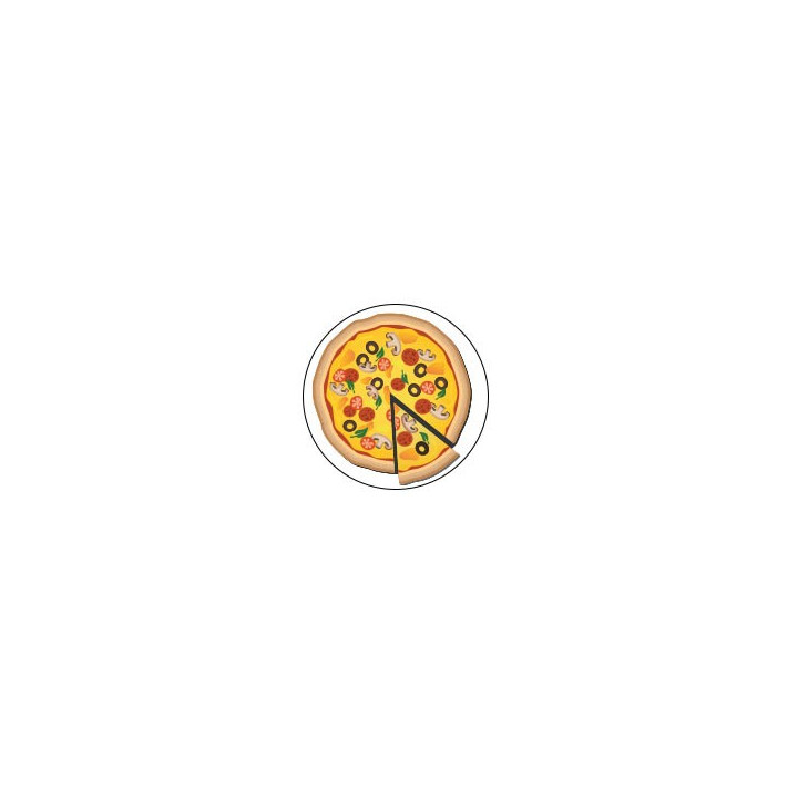 Pizza - Autocollants Stickers caches enjoliveurs  pour jante auto