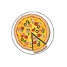 Pizza - Autocollants Stickers caches enjoliveurs  pour jante auto