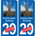 Empire State Building autocollant plaque monument numéro au choix