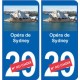 Opéra de Sydney autocollant plaque monument numéro au choix