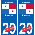 Panama Panamá sticker numéro département au choix autocollant plaque immatriculation auto