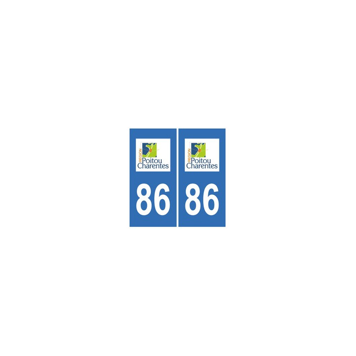 86 Vienne autocollant plaque