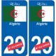 Algérie رئازجلا sticker numéro département au choix autocollant plaque immatriculation auto