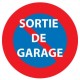 Autocollant Interdiction de stationner logo 2-1sortie de garage sticker adhesif